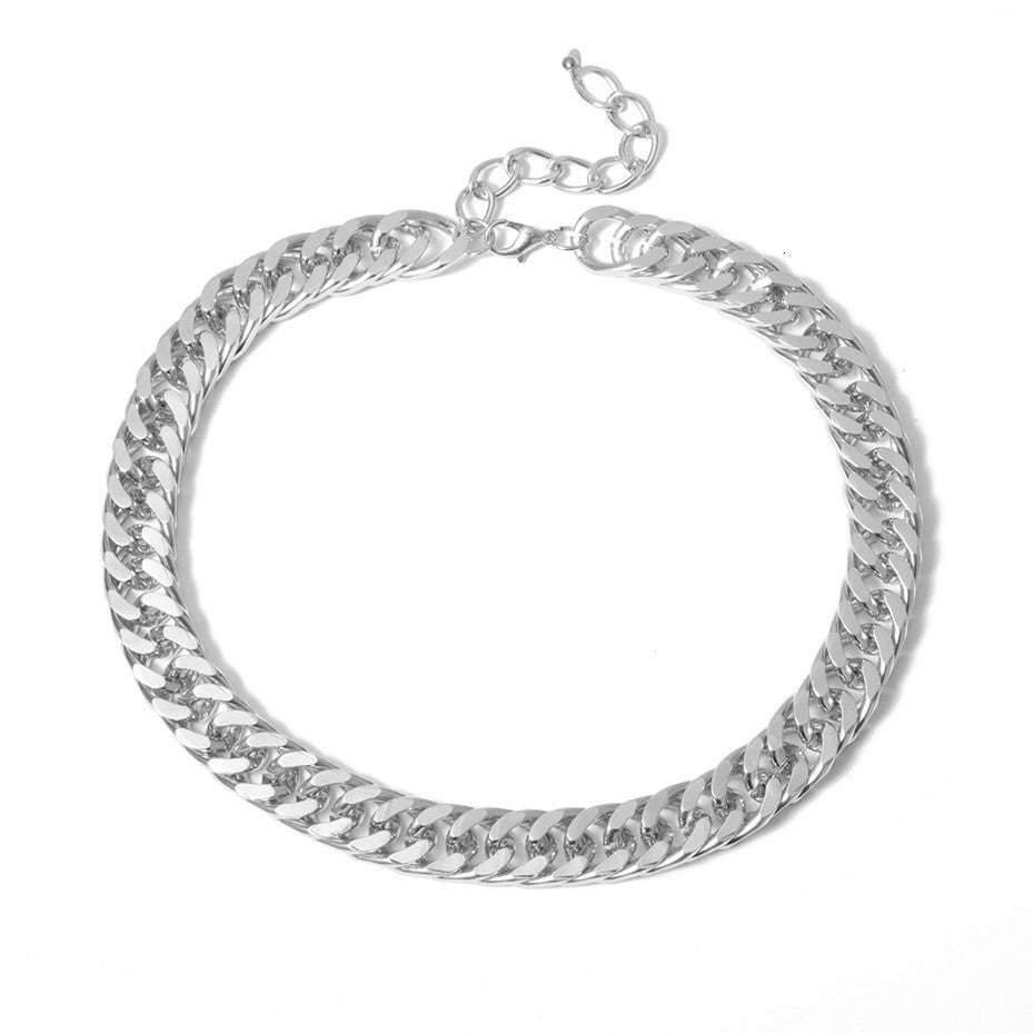 Cubic Zirconia Bracelet, Fashion Punk Accessories, Thick Cuban Chain - available at Sparq Mart