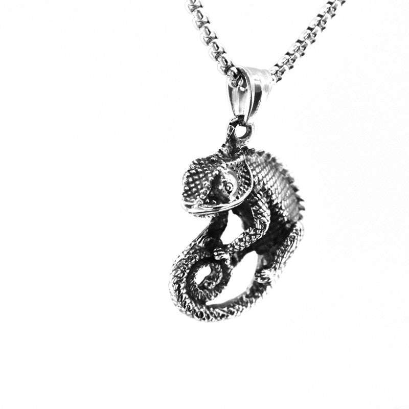 European American necklace, Titanium steel necklace, Trendy pendant necklace - available at Sparq Mart