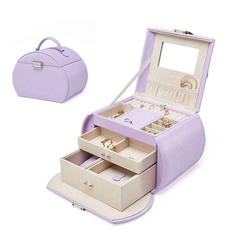 handcrafted jewelry organizer, multi-layer storage, trendy jewelry box - available at Sparq Mart