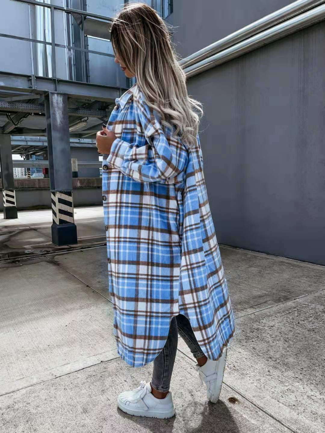 trendy plaid shirt, women's fashion - available at Sparq Mart