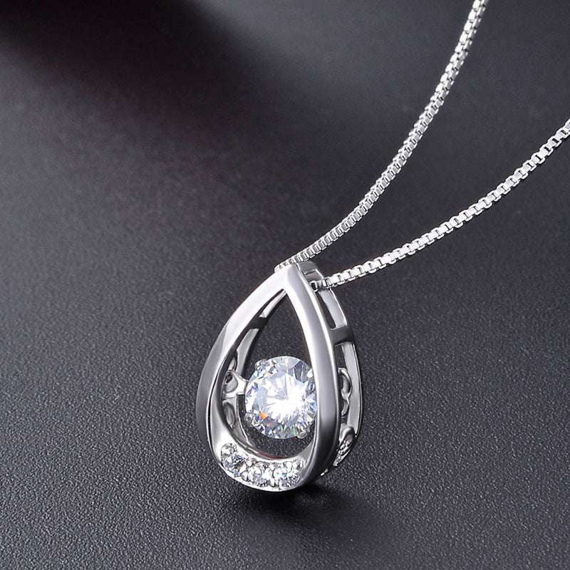 S925 sterling silver necklace, Trendy pendant necklace, Women's fashion jewelry - available at Sparq Mart