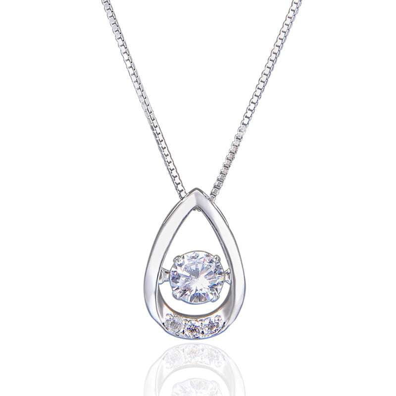 S925 sterling silver necklace, Trendy pendant necklace, Women's fashion jewelry - available at Sparq Mart