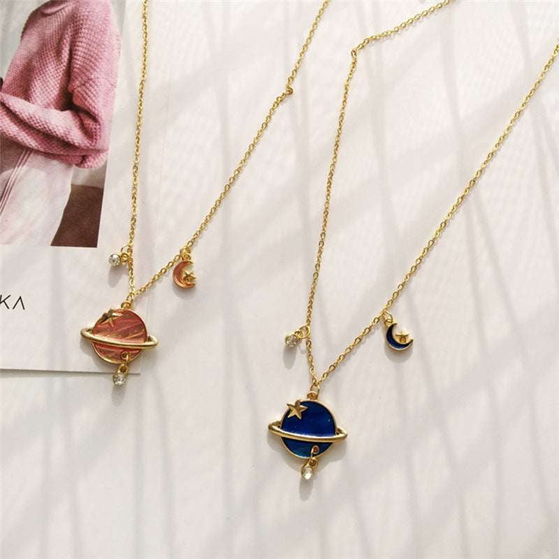 Chic Pink Bracelet, Stylish Blue Necklace, Trendy Star Necklace - available at Sparq Mart