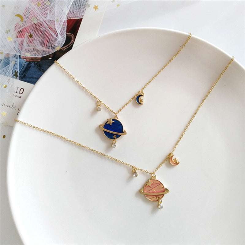 Chic Pink Bracelet, Stylish Blue Necklace, Trendy Star Necklace - available at Sparq Mart