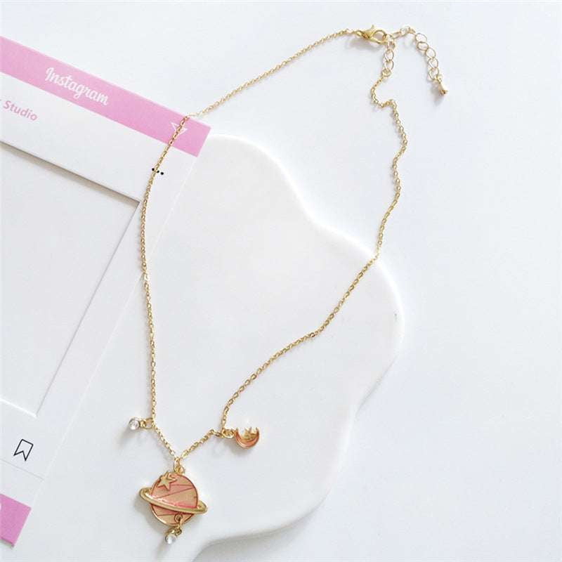 Chic Pink Bracelet, Stylish Blue Necklace, Trendy Star Necklace - available at Sparq Mart