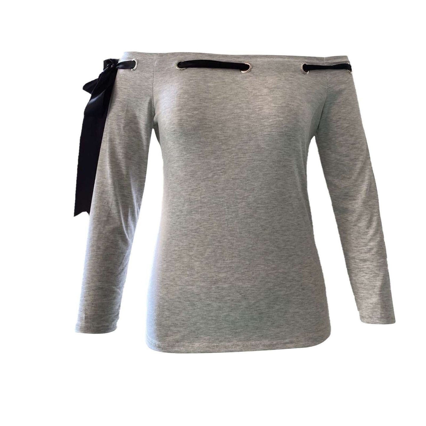 Elegant solid color, Sexy long sleeve, Stylish one neck - available at Sparq Mart