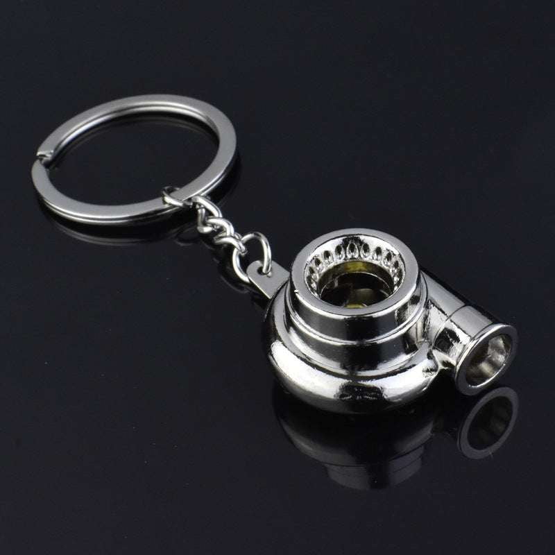 Car Mod Keyring, Metal Turbo Keychain, Turbo Engine Keychain - available at Sparq Mart