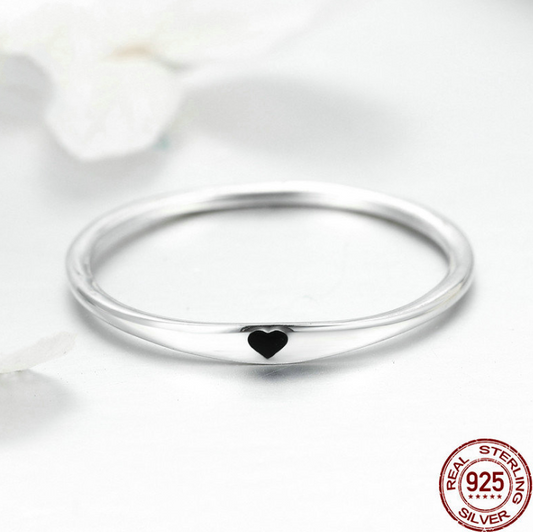 Heart Engraved Rings, Pure Silver Rings, Sterling Silver Rings - available at Sparq Mart