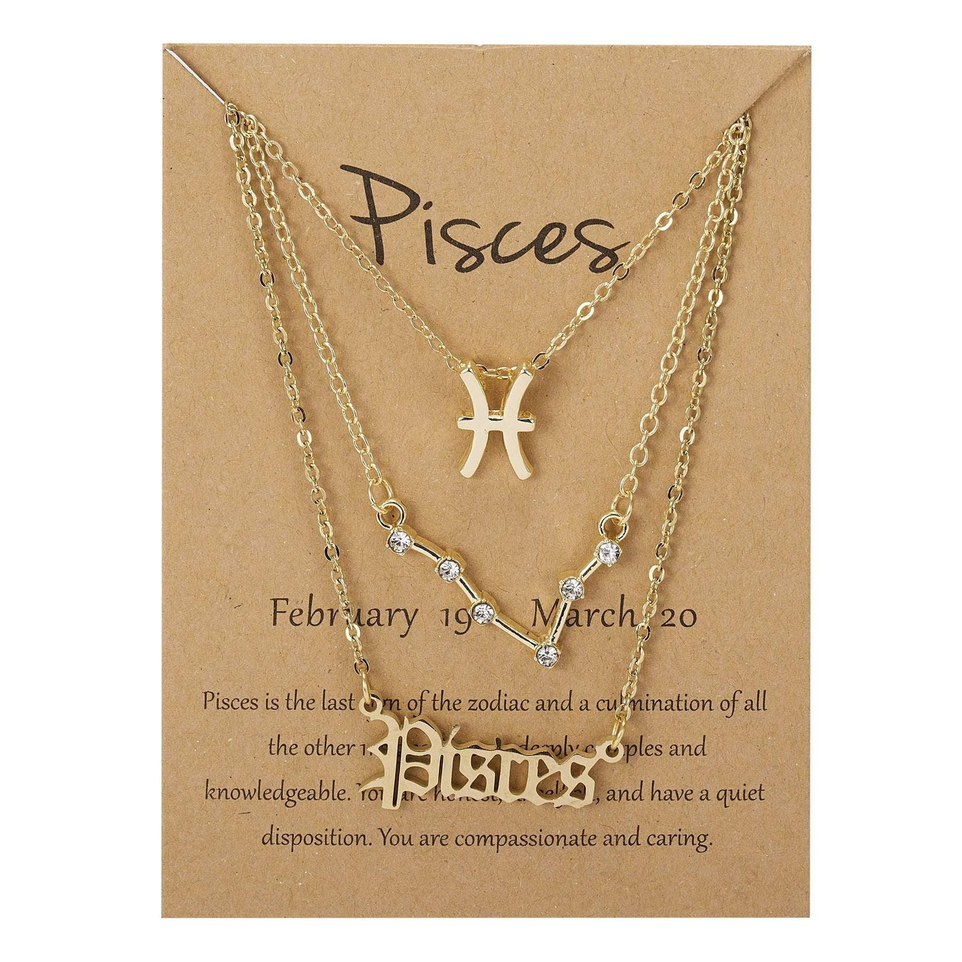 3 Packs, Ancient English Zodiac, Unique Necklaces - available at Sparq Mart