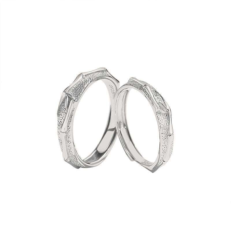 adjustable bamboo ring, bamboo embossed ring, embossed unisex ring - available at Sparq Mart