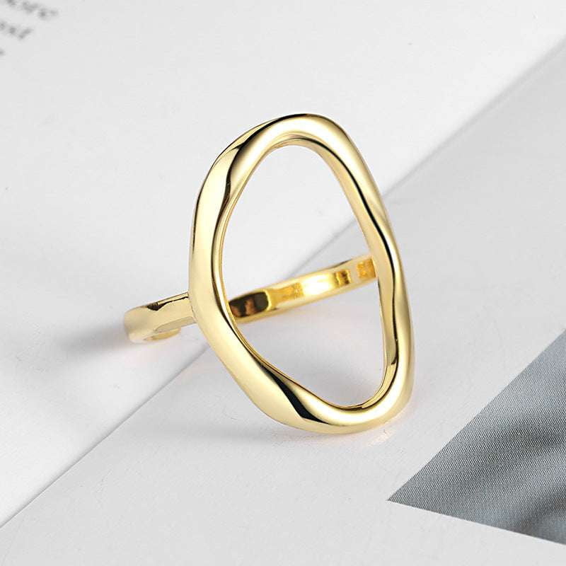 Silver Plated Ring, Unique Brass Ring - available at Sparq Mart