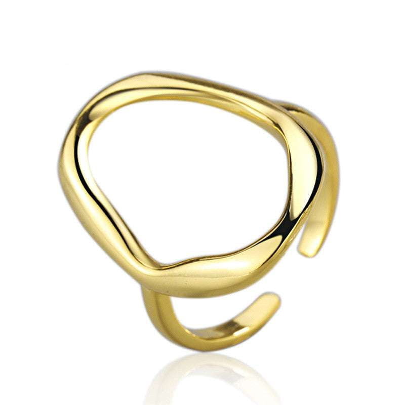 Silver Plated Ring, Unique Brass Ring - available at Sparq Mart