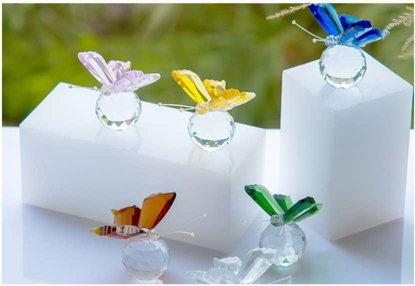 Butterfly Ornament Gift, Crystal Butterfly Decor, Decorative Butterfly Figurine - available at Sparq Mart