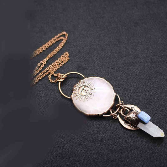 Crystal Chime Necklace, Fashion Wind Chime, Unique Pendant Necklace - available at Sparq Mart