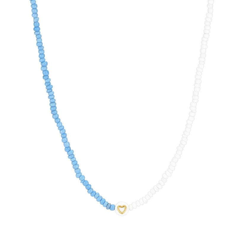 Fashionable Blue Necklace, High-Quality Women's Jewelry, Women's Essential Necklace - available at Sparq Mart