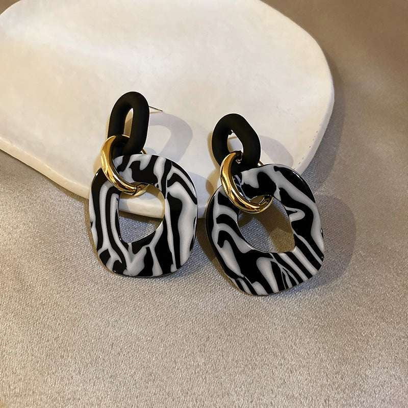 Acrylic Fashion Earrings, Geometric Statement Earrings, Japanese Style Earrings - available at Sparq Mart