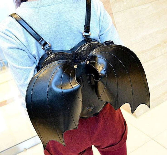 angel devil backpack, gothic bat backpack, stylish wings backpack - available at Sparq Mart