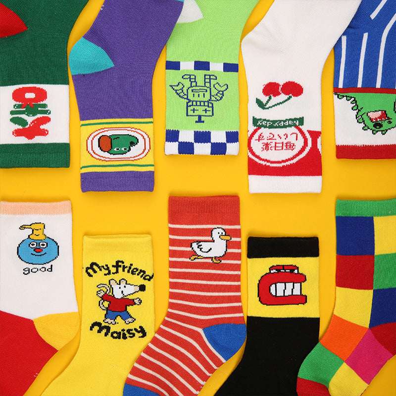 Animal socks, Illustrated socks, Tube socks - available at Sparq Mart