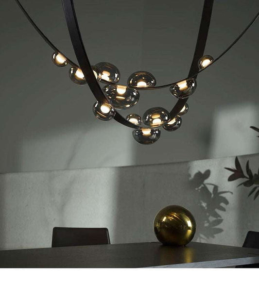 Italian Rattan Chandelier, Luxury Restaurant Lighting, Unique Chandelier - available at Sparq Mart