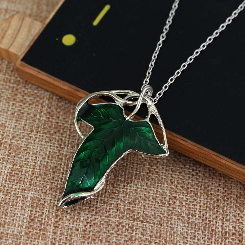 Green Jewelry, Leaf Necklace, Unique Necklace - available at Sparq Mart