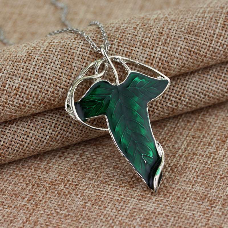 Green Jewelry, Leaf Necklace, Unique Necklace - available at Sparq Mart