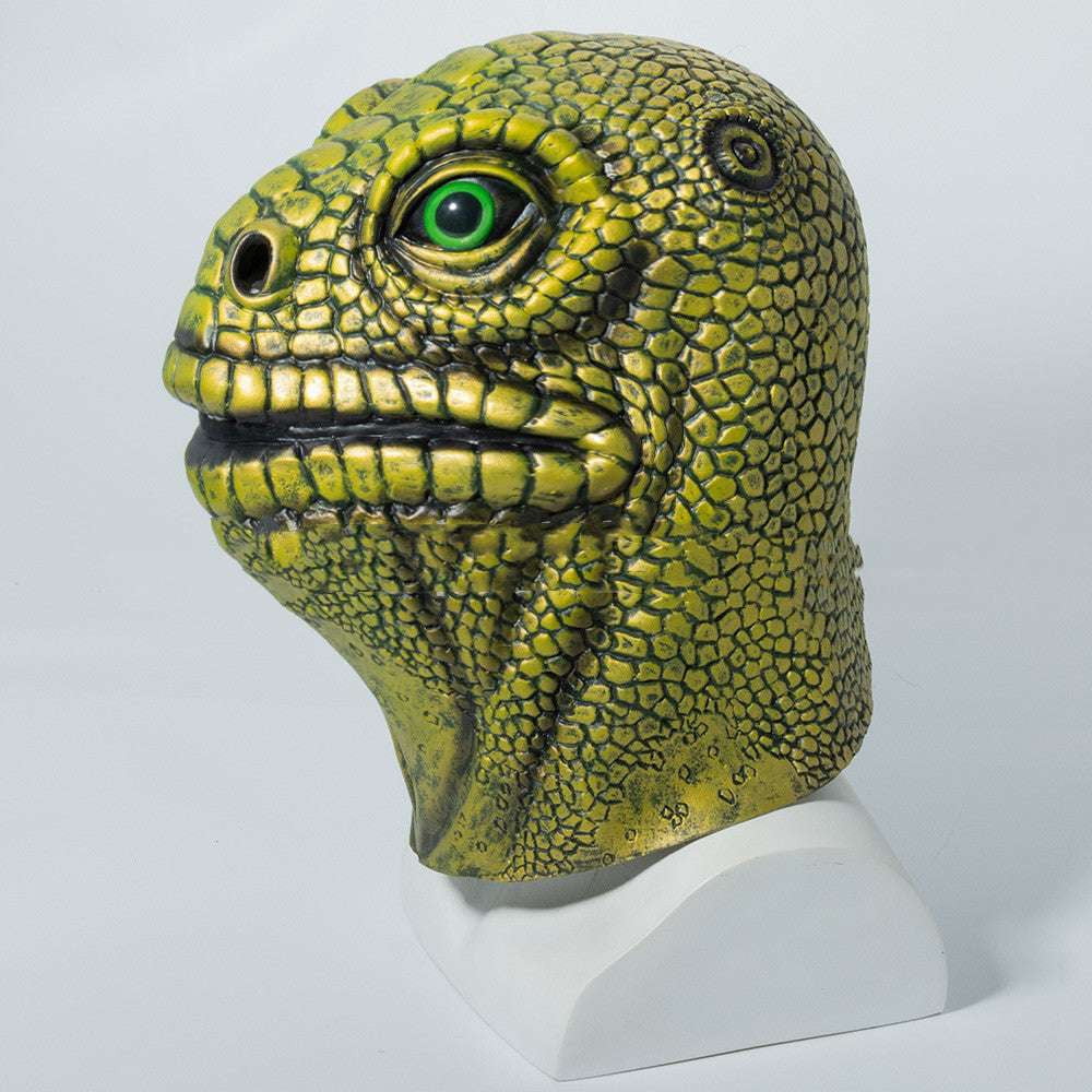 Funny Horror Mask, Latex Party Headgear, Lizard Man Costume Mask - available at Sparq Mart