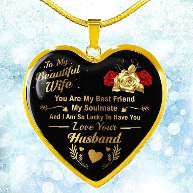 Couples' Gift Necklace, Romantic Love Pendant, Sentimental Jewelry Gift - available at Sparq Mart
