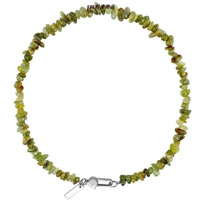 Elegant Gemstone Collar, Moonstone Necklace Men, Natural Stone Necklace - available at Sparq Mart