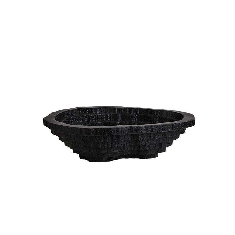 decorative kitchenware bowl, sandstone fruit bowl, trapezoidal resin bowl - available at Sparq Mart