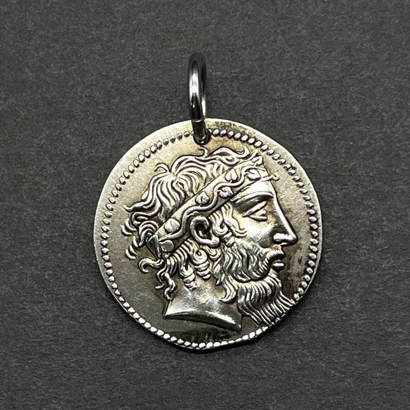 Ancient Greek Pendant, Dionysus Pendant Necklace, Silver Mythological Jewelry - available at Sparq Mart