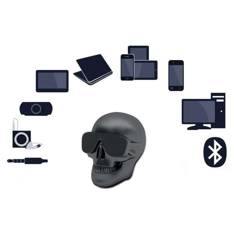 Decorative Audio Gear, Skull Bluetooth Speaker, Unique Wireless Speaker - available at Sparq Mart