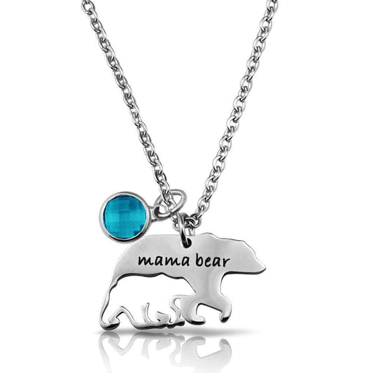 Mother bear necklace, Stainless steel necklace, Unique necklace - available at Sparq Mart