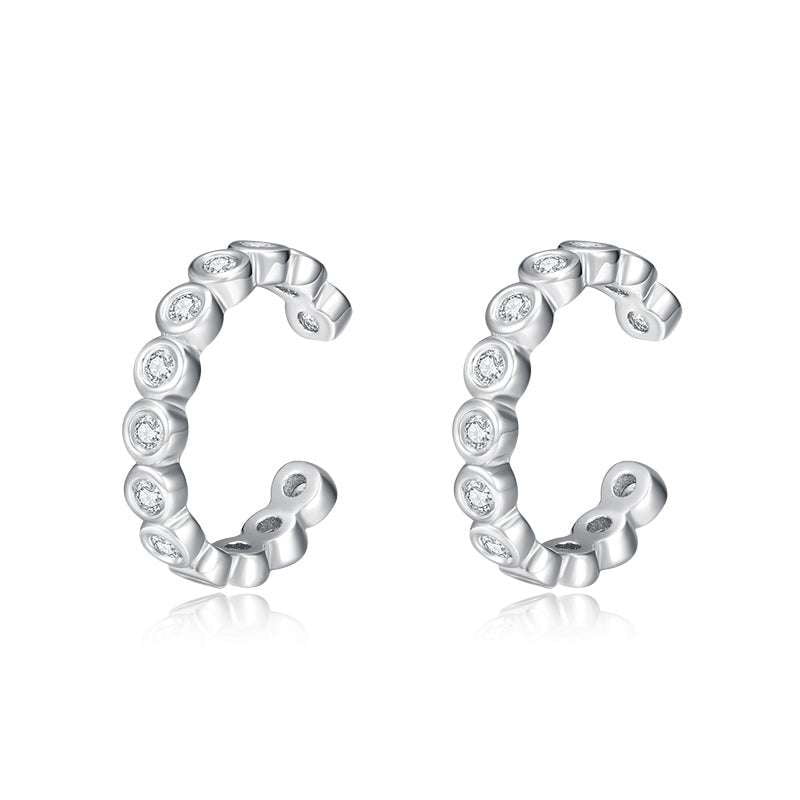 Fashion Personality Earrings, Silver Earrings Women, Sterling Silver Clips - available at Sparq Mart