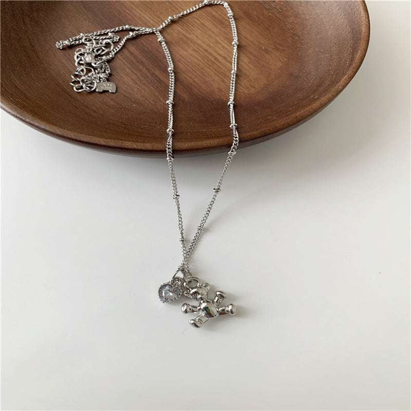 Heart Necklace, Titanium Steel Necklace, Unique Necklace - available at Sparq Mart