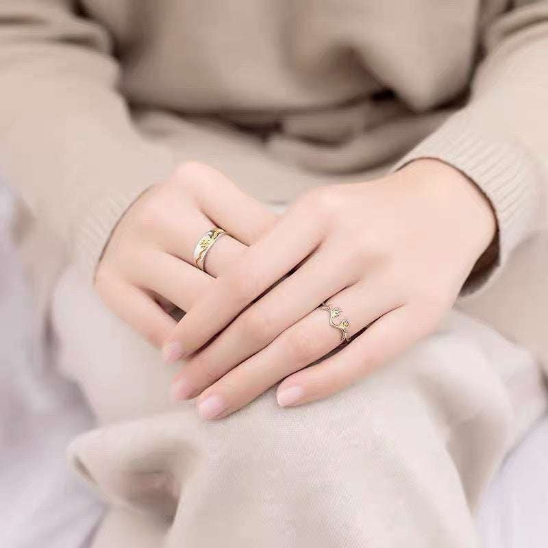 Adjustable Design Ring, Female Niche Ring, Valentine's Horn Ring - available at Sparq Mart