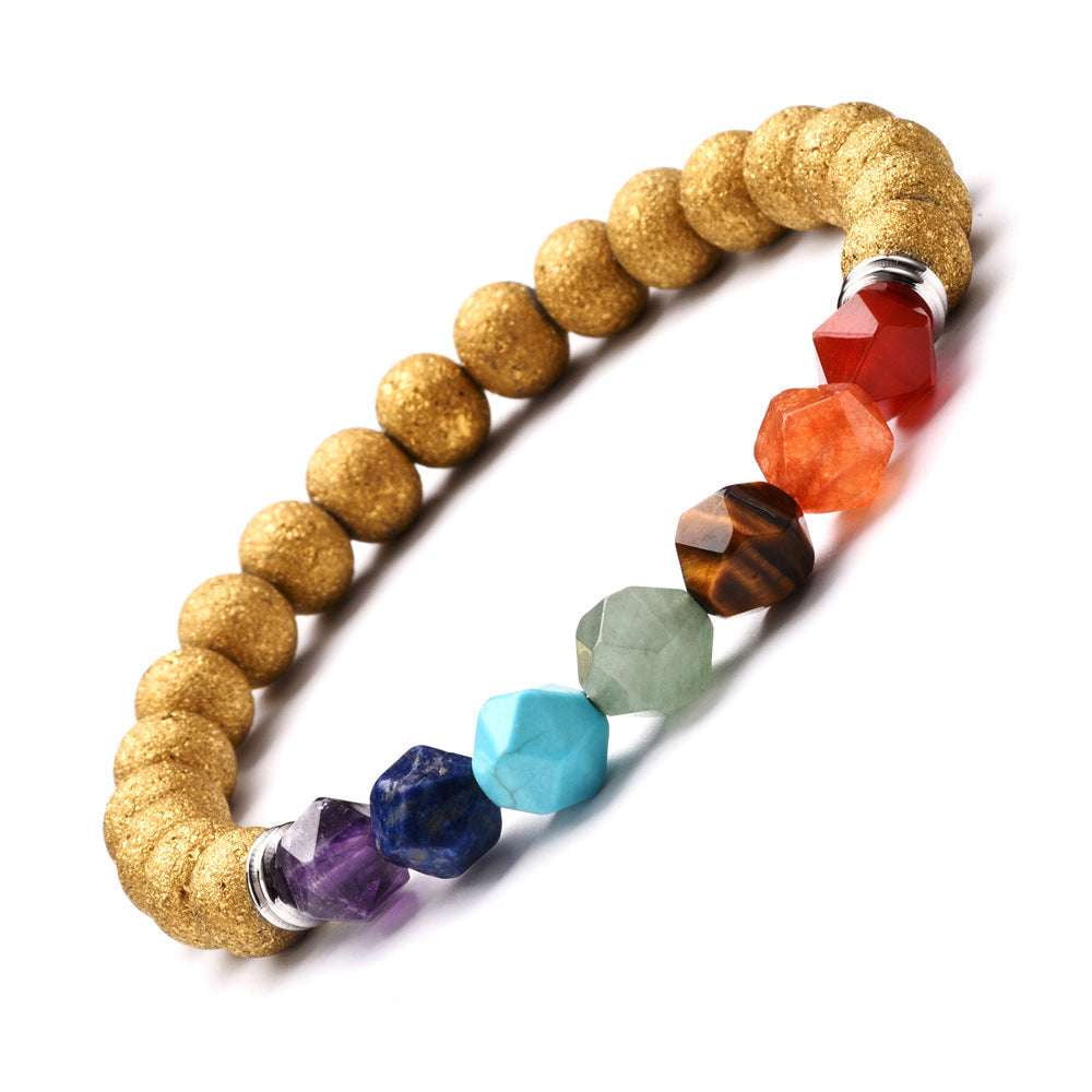 Chakra Balance Bracelet, Energy Crystal Jewelry, Yoga Agate Bracelet - available at Sparq Mart