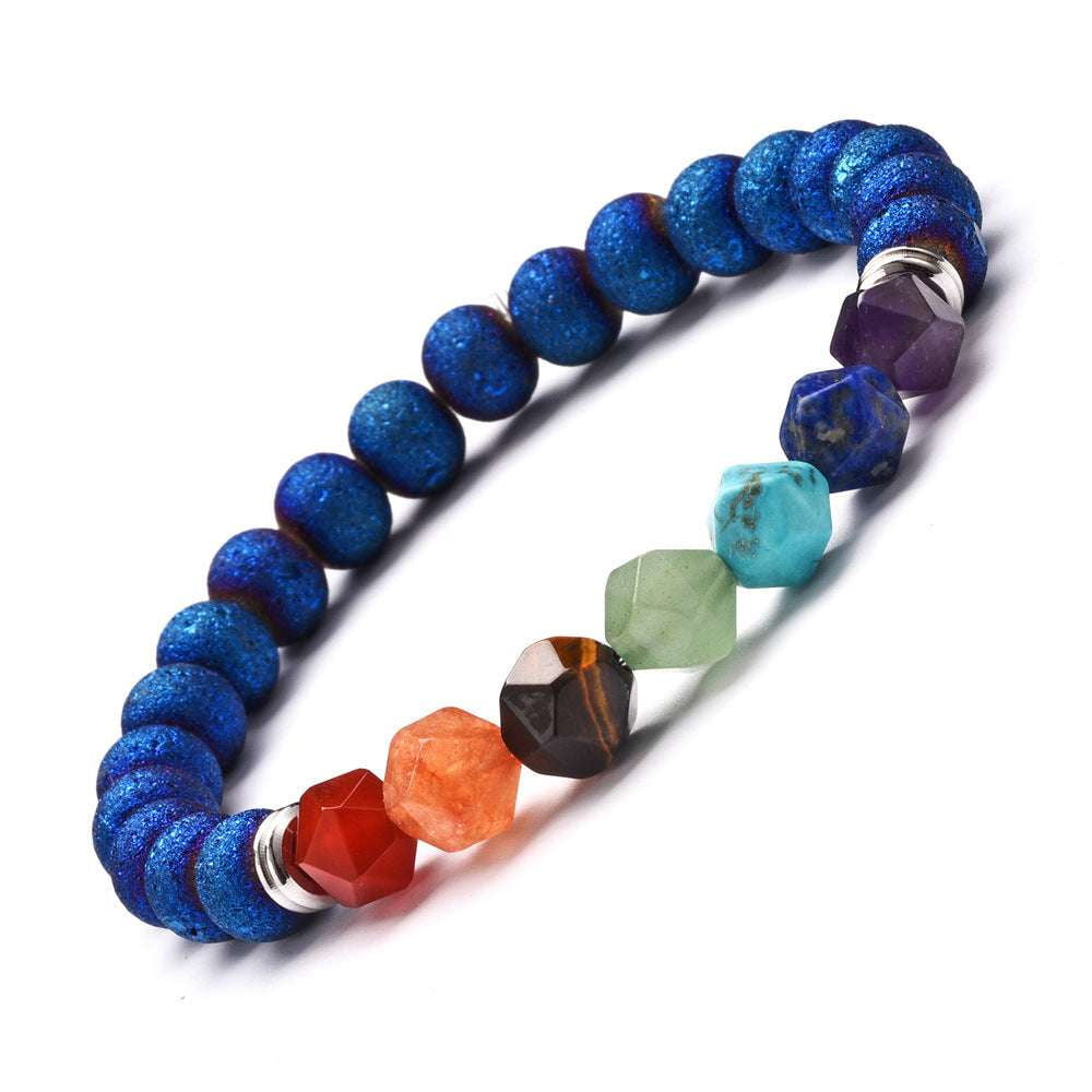 Chakra Balance Bracelet, Energy Crystal Jewelry, Yoga Agate Bracelet - available at Sparq Mart