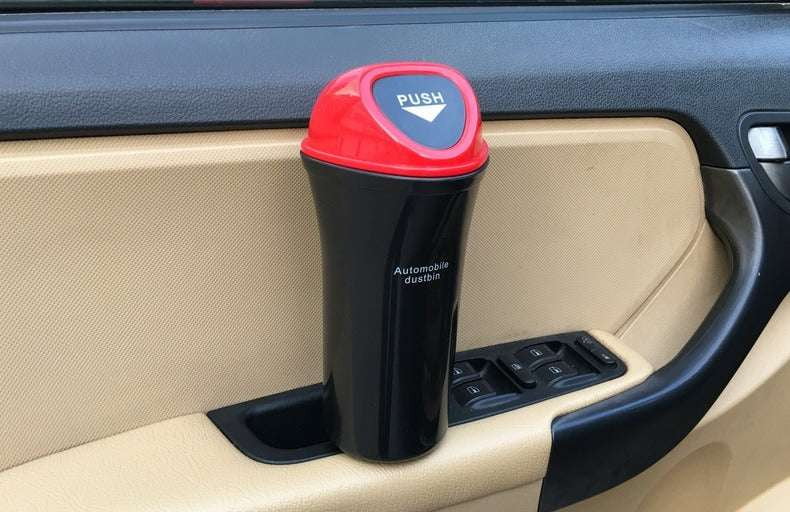 Car trash organizer, Compact garbage holder, Durable vehicle bin - available at Sparq Mart