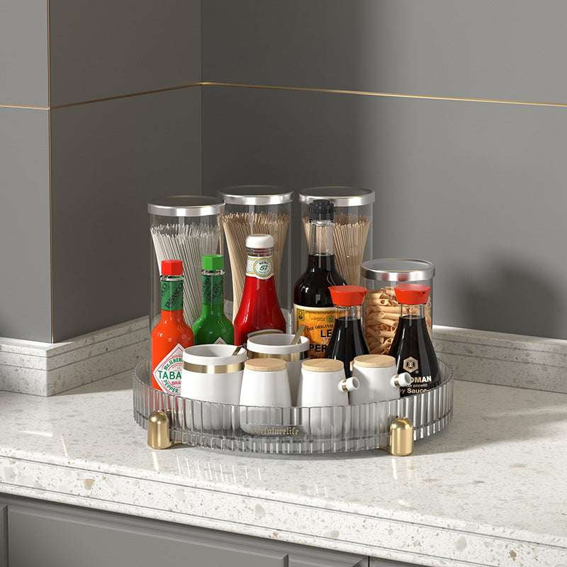 Kitchen Rotating Shelf, Luxury Desktop Shelf, Multifunctional Storage Organizer - available at Sparq Mart