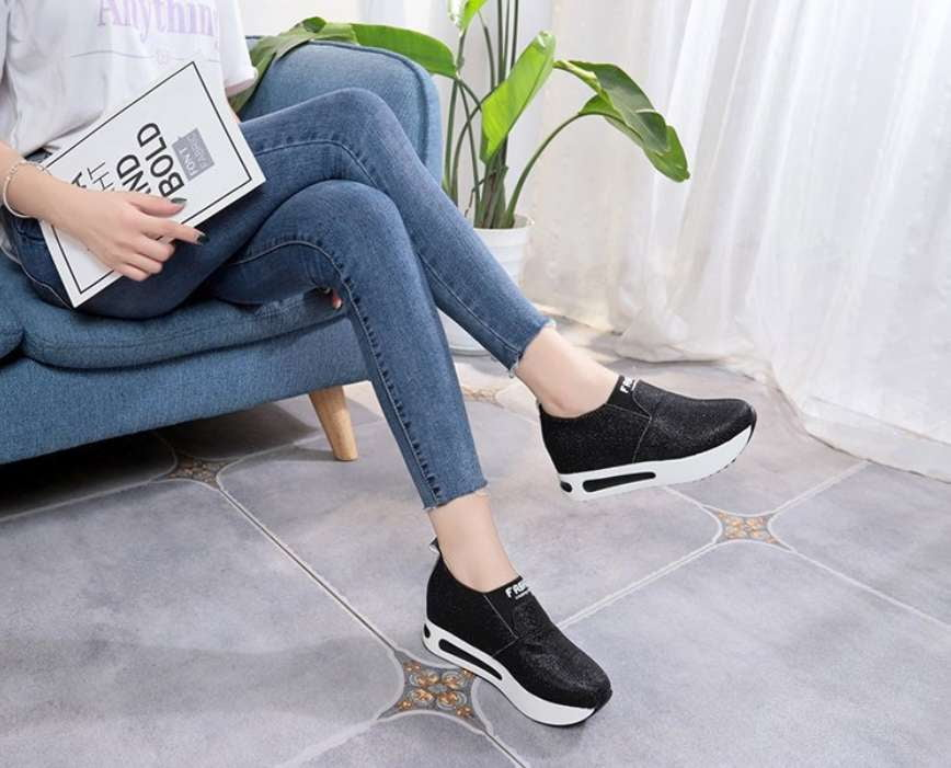 Black Gold Sneakers, Elegant Sneaker Designs, Women's Fashion Sneakers - available at Sparq Mart