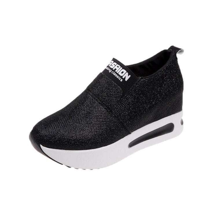 Black Gold Sneakers, Elegant Sneaker Designs, Women's Fashion Sneakers - available at Sparq Mart