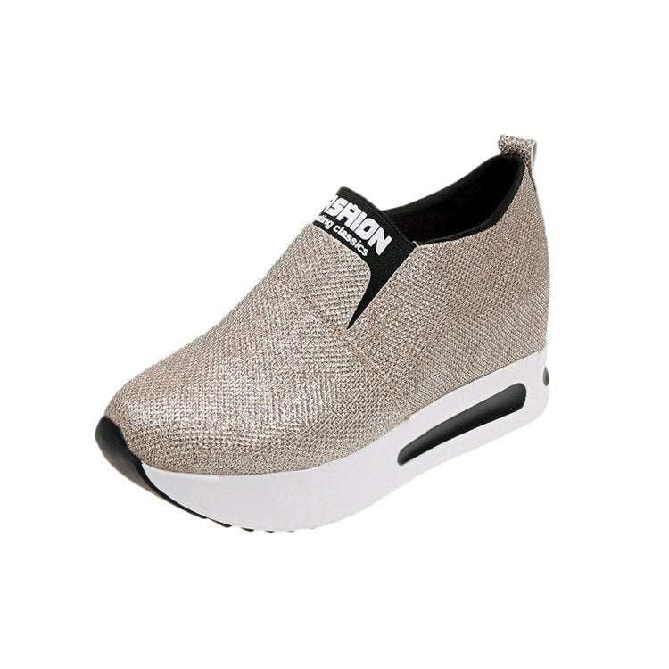 Black Gold Sneakers, Elegant Sneaker Designs, Women's Fashion Sneakers - available at Sparq Mart