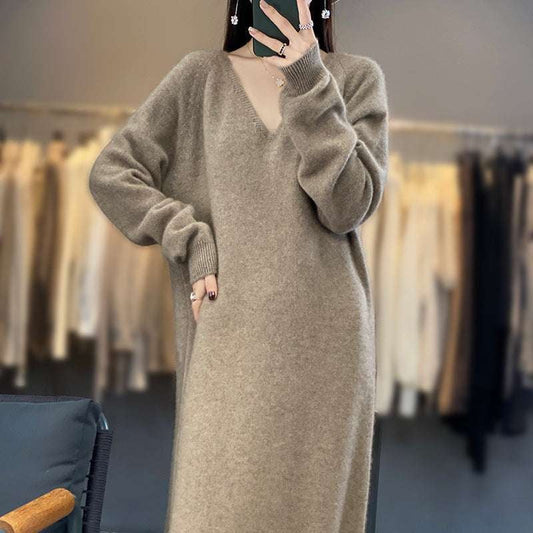 Casual Sweater Dress, Cozy Sweater Dress, Ladies Knit Dress - available at Sparq Mart