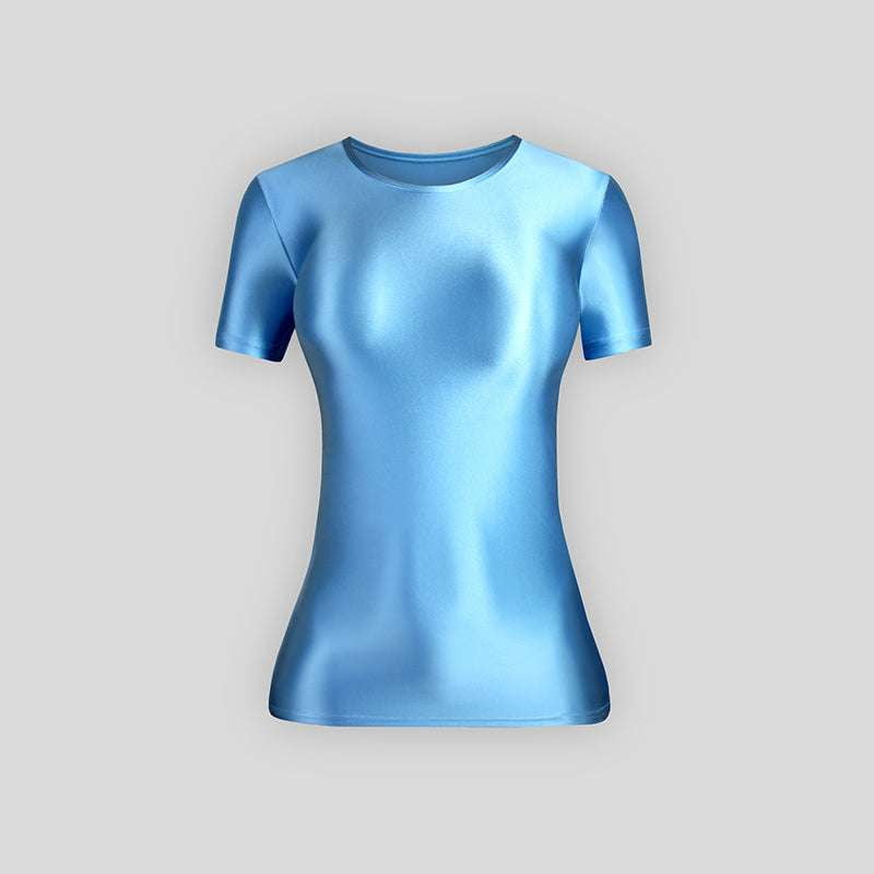 spandex sleeve shirt, stretch bottoming shirt, thin layering top - available at Sparq Mart
