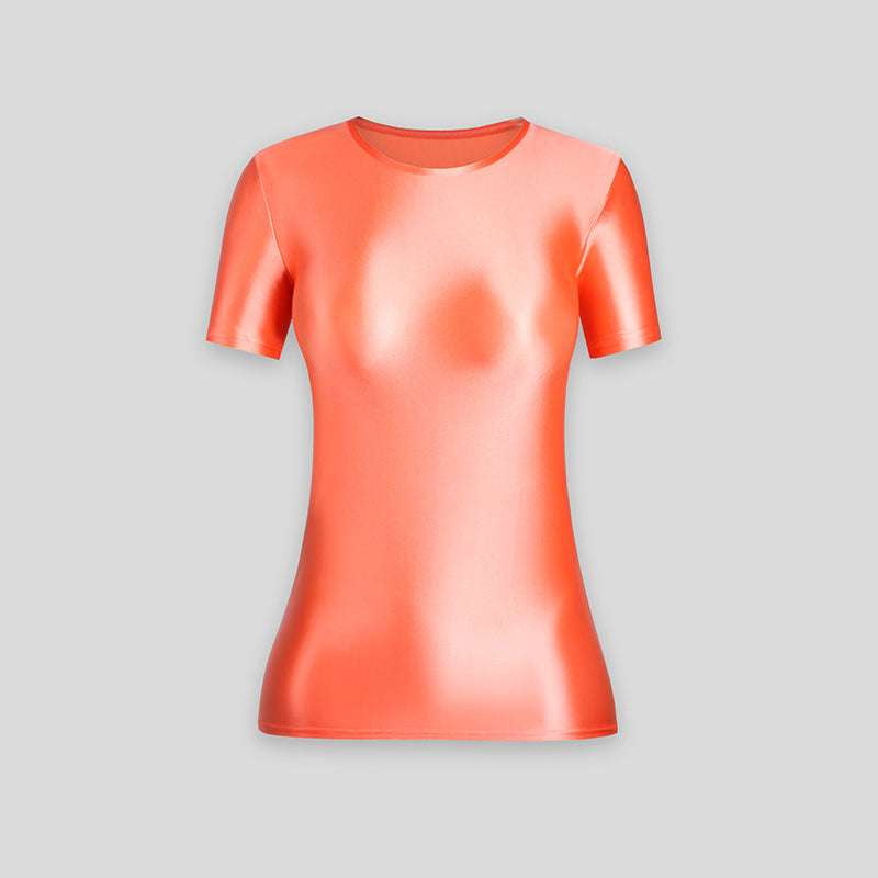 spandex sleeve shirt, stretch bottoming shirt, thin layering top - available at Sparq Mart