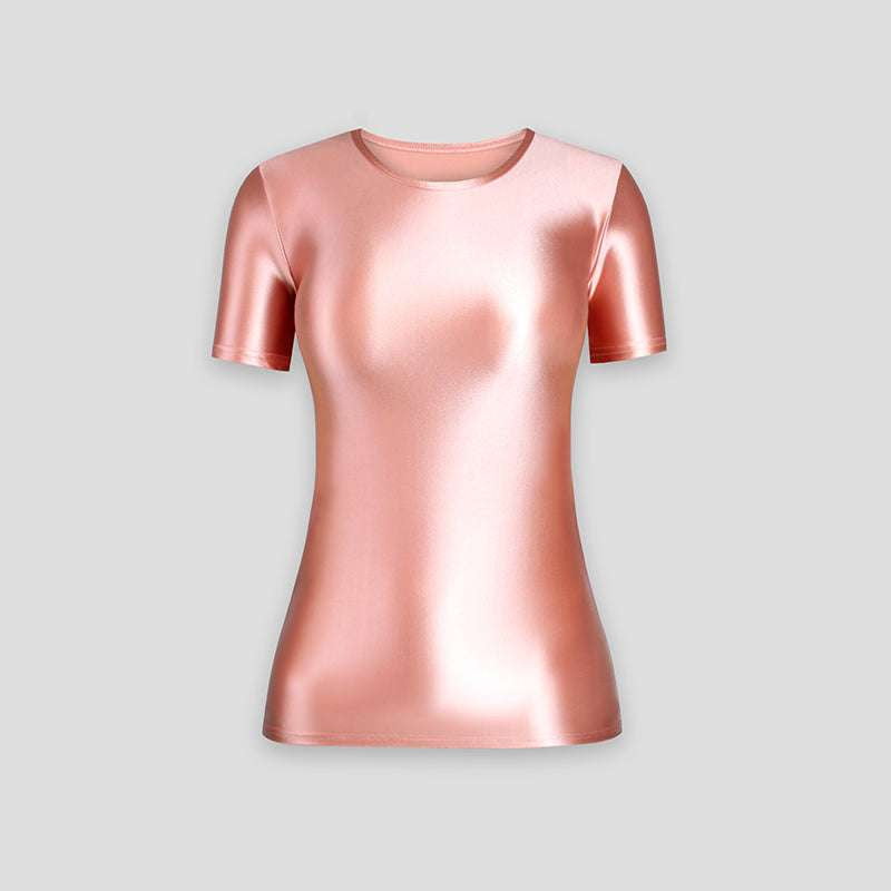 spandex sleeve shirt, stretch bottoming shirt, thin layering top - available at Sparq Mart