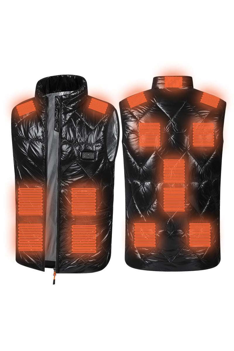 Electric Heating Jacket, Self-heating Outerwear, USB Heated Vest - available at Sparq Mart