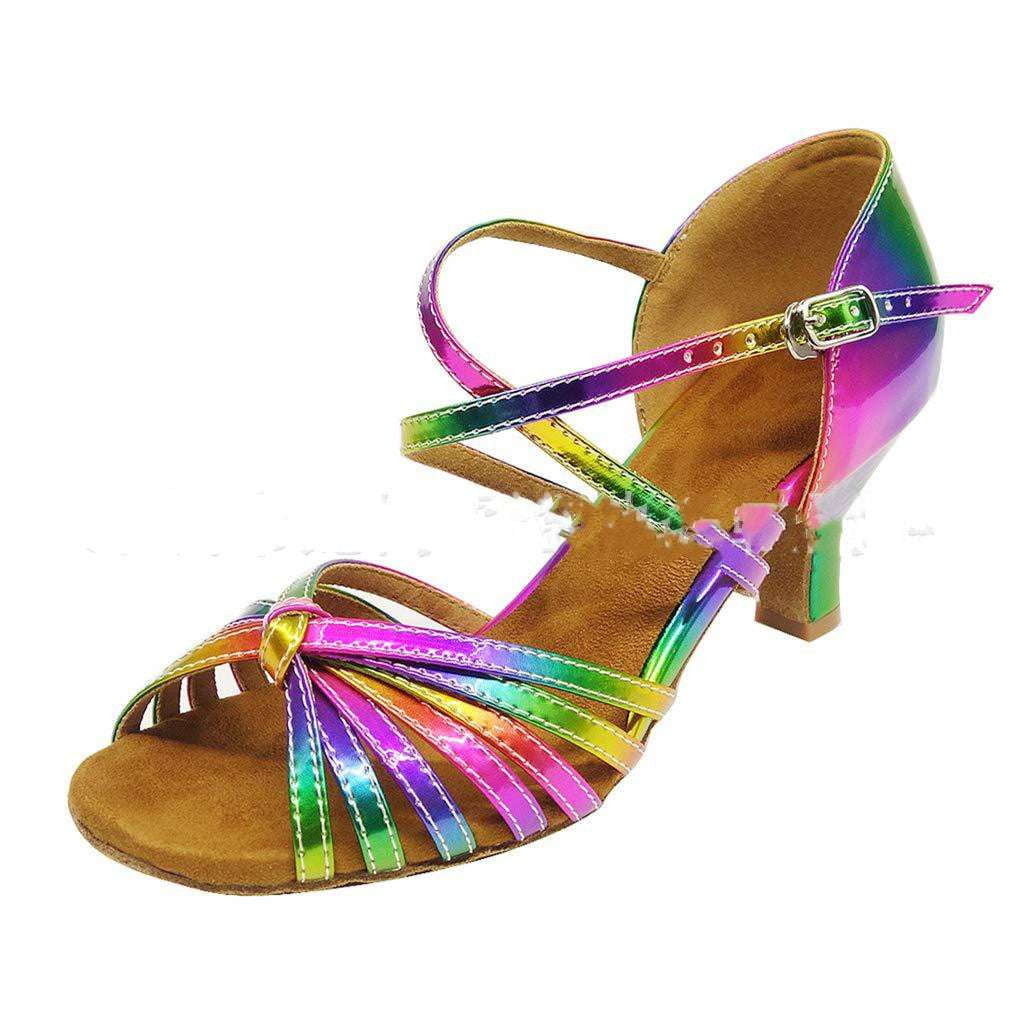 Colorful Salsa Heels, Ladies Dance Footwear, Latin Ballroom Shoes - available at Sparq Mart