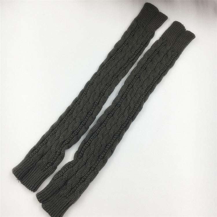 Half Finger Sleeves, Knitted Fingerless Sleeves, Warm Elastic Sleeves - available at Sparq Mart