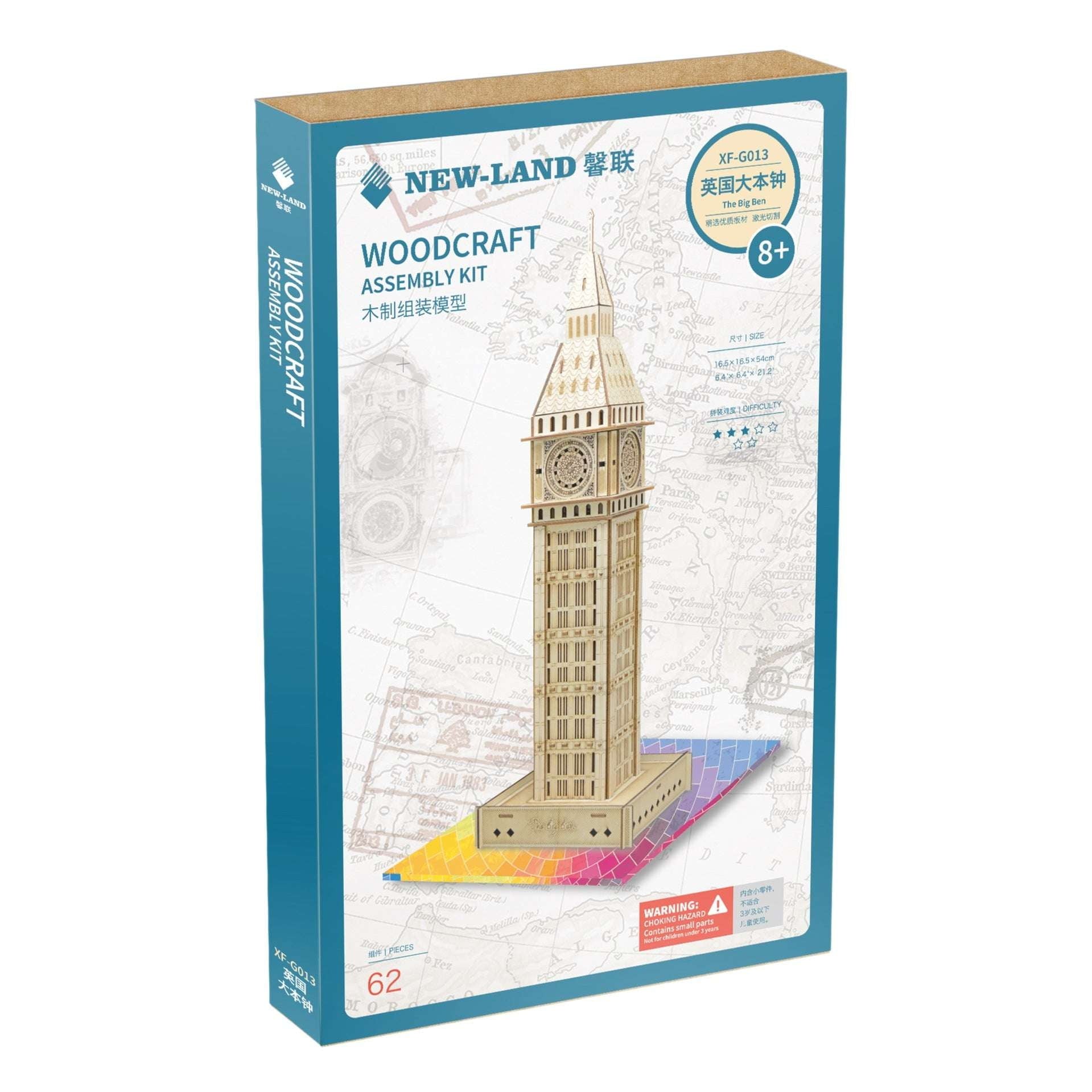 3D Wooden Puzzle, Big Ben Puzzle, DIY Puzzle Kit - available at Sparq Mart